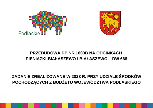 Tablica informacyjna dotycząca dofinansowania z budżetu Województwa Podlaskiego.jpg
